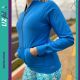 Liz Fit. Jaqueta Bomber Feminina. Modelo com bolsos e abertura total em zíper