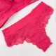 Fabricado por Lizamor. Conjunto de Soutien rendado com base de elástico. Acompanha fio dental rendado estilo borboleta.