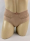 Calcinha alta com recortes de renda frontal. Modelinho ideal para senhoras, pois é mais fechado nas costas.