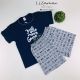 Pijama infantil de algodão estilo camiseta e short estampado. Modelos incríveis