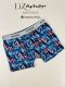 Cueca Boxer Estampada. Modelo fabricado na microfibra estampada com elástico slip