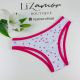 Tanga estampada de coton algodão com viés reforçado.