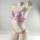 Fabricado por Lizamor. Conjunto de Soutien rendado push up. Acompanha fio dental rendado strappy bra.