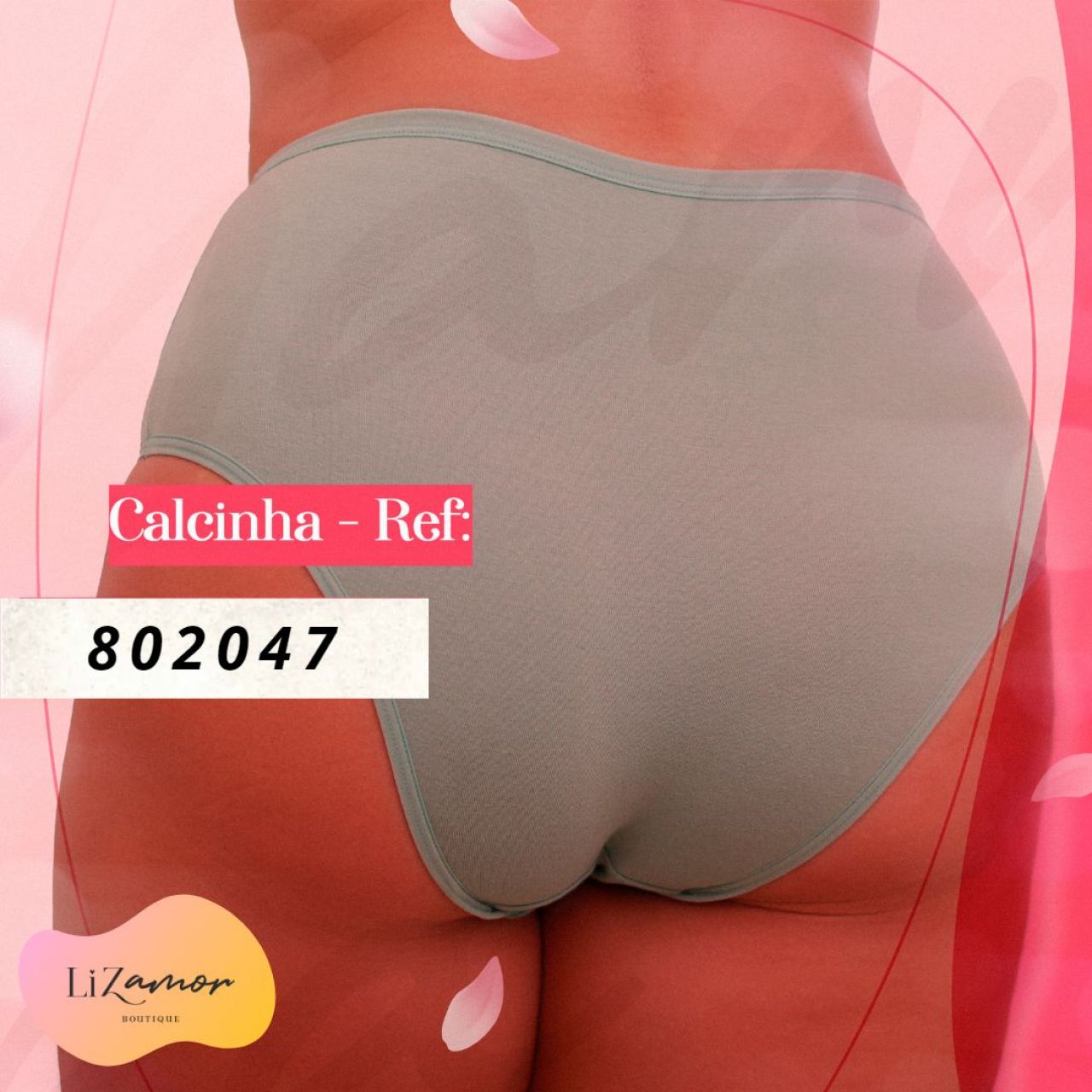 Calçola para senhoras. Modelo fabricado no cotton algodão e elásticos suaves e macios