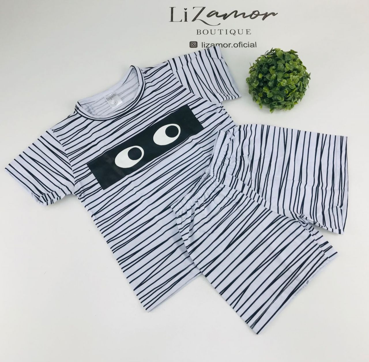 Pijama infantil de algodão estilo camiseta e short estampado. Modelos incríveis